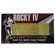 Rocky IV Replik East vs. West Fight Ticket (vergoldet)