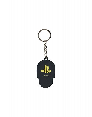 Sony PlayStation Biker Gummi-Schlüsselanhänger Skulll 8 cm
