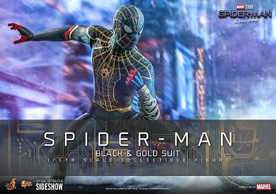 Spider-Man: No Way Home Movie Masterpiece Actionfigur 1/6 Spider-Man (Black & Gold Suit) 30 cm