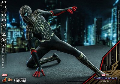 Spider-Man: No Way Home Movie Masterpiece Actionfigur 1/6 Spider-Man (Black & Gold Suit) 30 cm