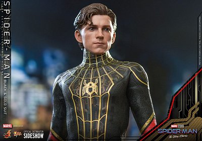 Spider-Man: No Way Home Movie Masterpiece Actionfigur 1/6 Spider-Man (Black & Gold Suit) 30 cm