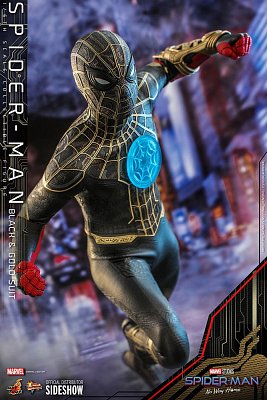 Spider-Man: No Way Home Movie Masterpiece Actionfigur 1/6 Spider-Man (Black & Gold Suit) 30 cm