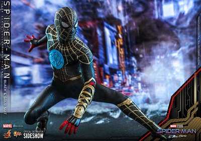 Spider-Man: No Way Home Movie Masterpiece Actionfigur 1/6 Spider-Man (Black & Gold Suit) 30 cm