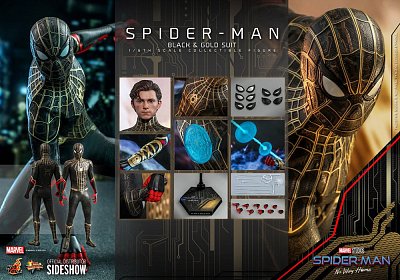 Spider-Man: No Way Home Movie Masterpiece Actionfigur 1/6 Spider-Man (Black & Gold Suit) 30 cm