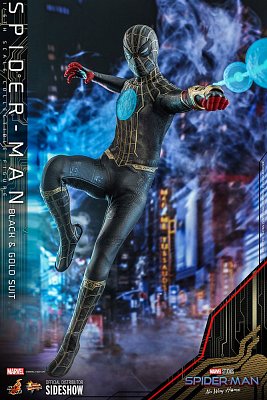 Spider-Man: No Way Home Movie Masterpiece Actionfigur 1/6 Spider-Man (Black & Gold Suit) 30 cm