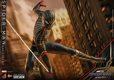 Spider-Man: No Way Home Movie Masterpiece Actionfigur 1/6 Spider-Man (Black & Gold Suit) 30 cm