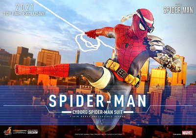 Spider-Man Videogame Masterpiece Actionfigur 1/6 Cyborg Spider-Man Suit 2021 Toy Fair Exclusive 30cm