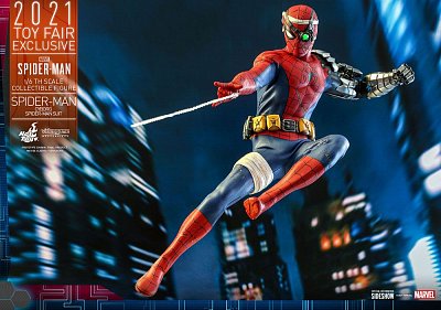 Spider-Man Videogame Masterpiece Actionfigur 1/6 Cyborg Spider-Man Suit 2021 Toy Fair Exclusive 30cm