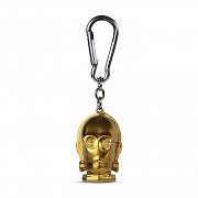 Star Wars 3D-Schlüsselanhänger C-3PO 4 cm Umkarton (10)
