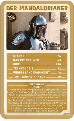 Star Wars Mandalorian Kartenspiel Top Trumps Quiz *Deutsche Version*