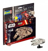 Star Wars Modellbausatz 1/241 Model Set Millennium Falcon 10 cm