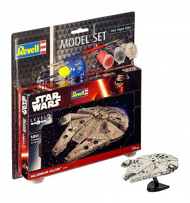 Star Wars Modellbausatz 1/241 Model Set Millennium Falcon 10 cm