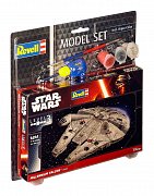 Star Wars Modellbausatz 1/241 Model Set Millennium Falcon 10 cm