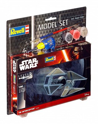 Star Wars Modellbausatz 1/90 Model Set TIE Interceptor 10 cm