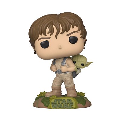 Star Wars POP! Movies Vinyl Figur Training Luke with Yoda 9 cm