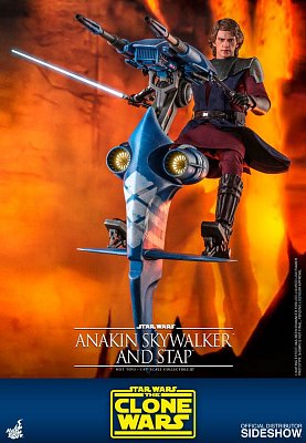 Star Wars The Clone Wars Actionfigur 1/6 Anakin Skywalker & STAP 31 cm