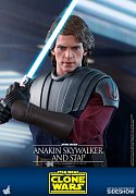 Star Wars The Clone Wars Actionfigur 1/6 Anakin Skywalker & STAP 31 cm