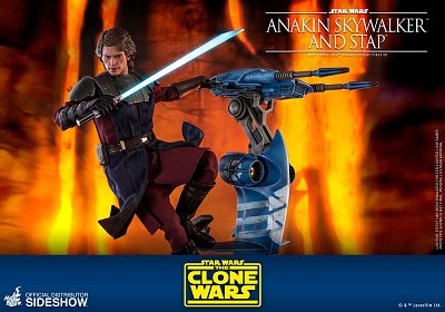 Star Wars The Clone Wars Actionfigur 1/6 Anakin Skywalker & STAP 31 cm