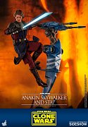 Star Wars The Clone Wars Actionfigur 1/6 Anakin Skywalker & STAP 31 cm