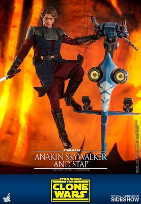 Star Wars The Clone Wars Actionfigur 1/6 Anakin Skywalker & STAP 31 cm