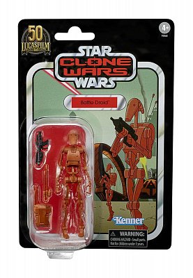 Star Wars The Clone Wars Vintage Collection Actionfigur 2022 Battle Droid 10 cm