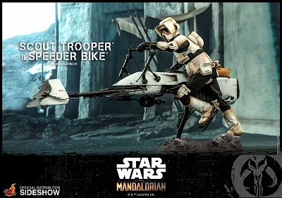 Star Wars The Mandalorian Actionfigur 1/6 Scout Trooper & Speeder Bike 30 cm