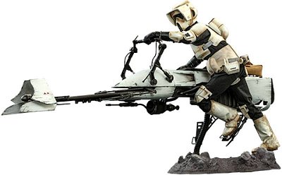 Star Wars The Mandalorian Actionfigur 1/6 Scout Trooper & Speeder Bike 30 cm - Beschädigte Verpackung