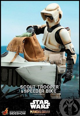 Star Wars The Mandalorian Actionfigur 1/6 Scout Trooper & Speeder Bike 30 cm - Beschädigte Verpackung