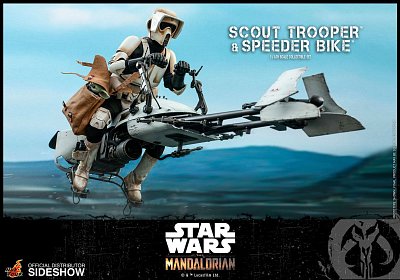 Star Wars The Mandalorian Actionfigur 1/6 Scout Trooper & Speeder Bike 30 cm - Beschädigte Verpackung