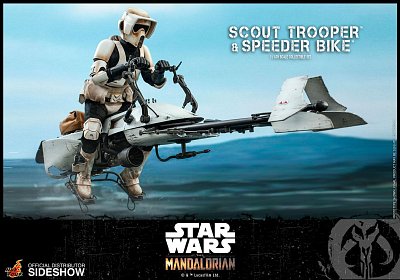 Star Wars The Mandalorian Actionfigur 1/6 Scout Trooper & Speeder Bike 30 cm - Beschädigte Verpackung