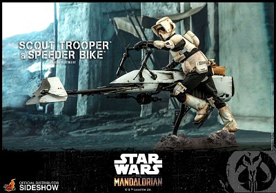 Star Wars The Mandalorian Actionfigur 1/6 Scout Trooper & Speeder Bike 30 cm - Beschädigte Verpackung