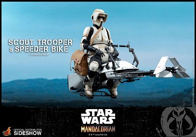 Star Wars The Mandalorian Actionfigur 1/6 Scout Trooper & Speeder Bike 30 cm - Beschädigte Verpackung