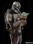 Star Wars The Mandalorian Art Scale Statue 1/10 Mandalorian & Grogu 22 cm