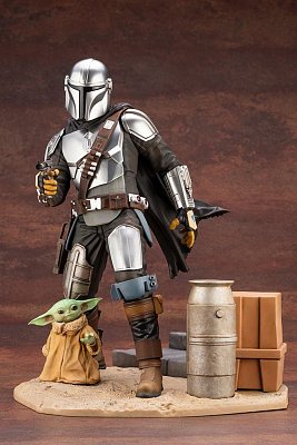 Star Wars The Mandalorian ARTFX Statue 1/7 Mandalorian & The Child 26 cm