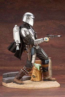 Star Wars The Mandalorian ARTFX Statue 1/7 Mandalorian & The Child 26 cm