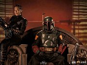 Star Wars The Mandalorian Deluxe Art Scale Statue 1/10 Boba Fett & Fennec on Throne 23 cm