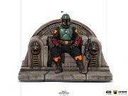 Star Wars The Mandalorian Deluxe Art Scale Statue 1/10 Boba Fett on Throne 18 cm