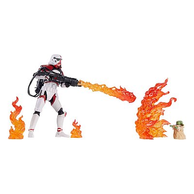 Star Wars: The Mandalorian Vintage Collection Actionfigur 2022 Incinerator Trooper & Grogu 10 cm