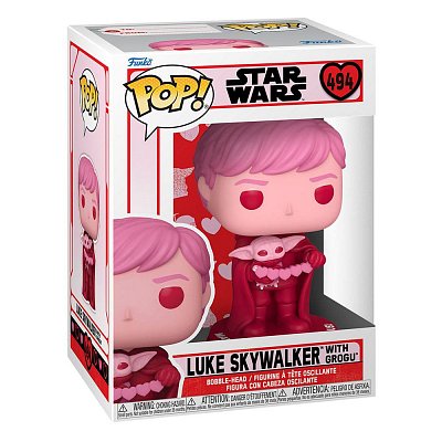 Star Wars Valentines POP! Star Wars Vinyl Figur Luke & Grogu 9 cm