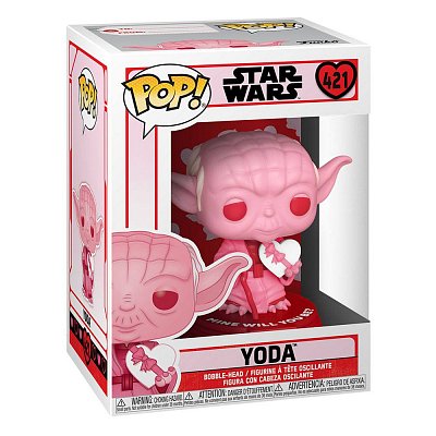 Star Wars Valentines POP! Star Wars Vinyl Figur Yoda w/Heart 9 cm