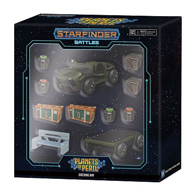 Starfinder Battles: Planets of Peril - Premium Set: Docking Bay --- BESCHAEDIGTE VERPACKUNG