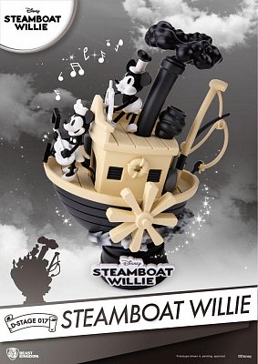 Steamboat Willie D-Stage PVC Diorama Micky & Minnie 15 cm --- BESCHAEDIGTE VERPACKUNG