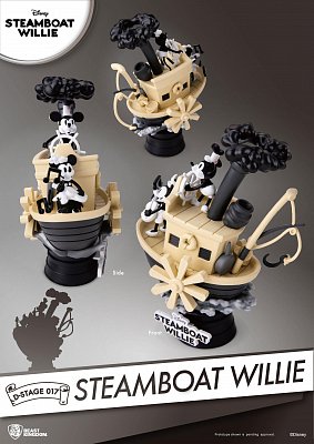Steamboat Willie D-Stage PVC Diorama Micky & Minnie 15 cm --- BESCHAEDIGTE VERPACKUNG