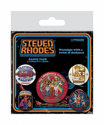 Steven Rhodes Ansteck-Buttons 5er-Pack Collection