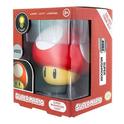 Super Mario 3D Lampe Power-Up Pilz 10 cm