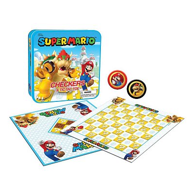 Super Mario Brettspiel Dame & Tic-Tac-Toe Mario vs. Bowser Collector\'s Game