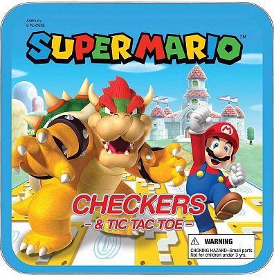 Super Mario Brettspiel Dame & Tic-Tac-Toe Mario vs. Bowser Collector\'s Game