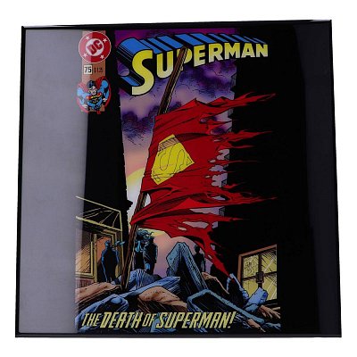 Superman Crystal Clear Picture Wanddekoration The Death of Superman 32 x 32 cm