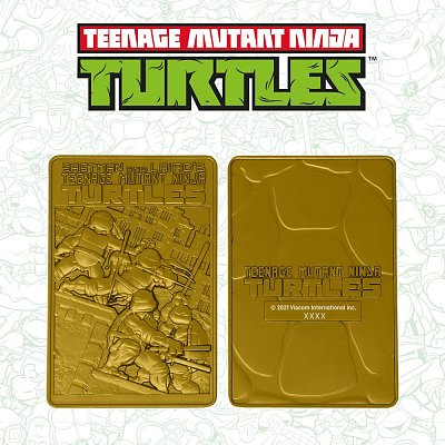 Teenage Mutant Ninja Turtles Metallbarren Limited Edition (vergoldet)