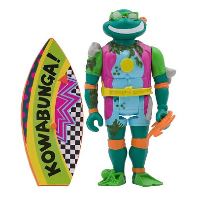 Teenage Mutant Ninja Turtles ReAction Actionfigur Sewer Surfer Michelangelo 10 cm